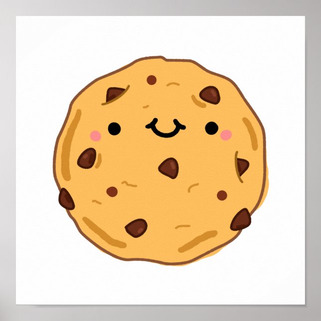 Cute Kawaii Cookie Poster (Front)
