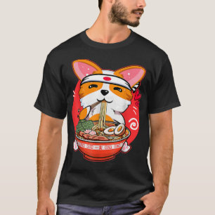 Cute Kawaii Corgi Ramen Japanese Manga Anime Gift T-Shirt
