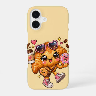Cute Kawaii Croissant iPhone Case