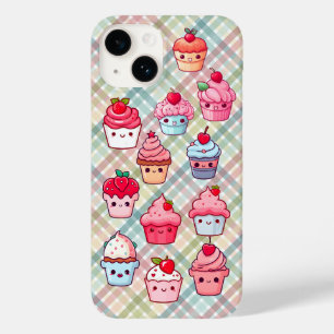 Cute kawaii cupcake food muffin Case-Mate iPhone 14 case