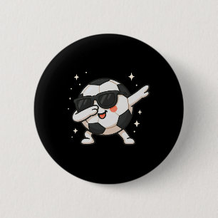 Cute Kawaii Dabbing Soccer Ll Cartoon Funny Illust 6 Cm Round Badge