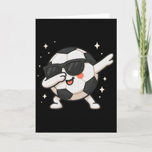 Cute Kawaii Dabbing Soccer Ll Cartoon Funny Illust Card
