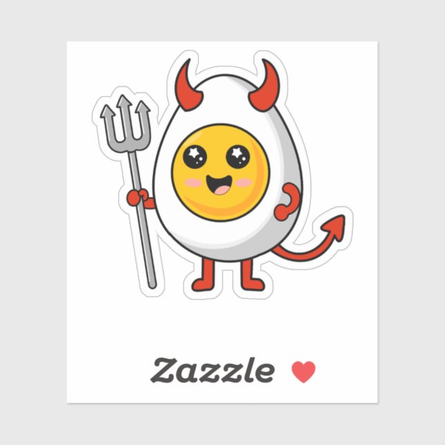 Cute Kawaii Deviled Egg (Sheet)