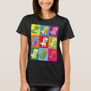 Cute Kawaii Dinosaur Pop Art Kids Men Women T-Shirt