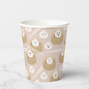 Cute Kawaii Dumplings Steamer Chopsticks  Paper Cups