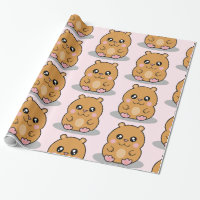 Cute Kawaii Dwarf Hamster Cartoon Girl