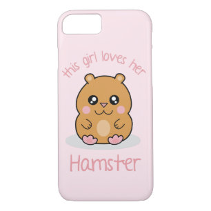 Cute Kawaii Dwarf Hamster Cartoon Girls iPhone 8/7 Case