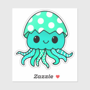 Cute Kawaii Easter Egg Jellyfish Sticker