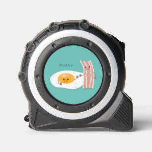 Cute kawaii egg and bacon cartoon illustration 1