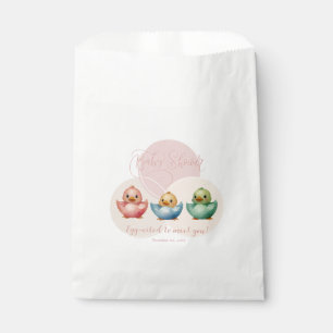 Cute Kawaii Egg Birds Pastel Coloured Baby Shower Favour Bag