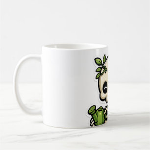 Cute Kawaii Floral Skeleton Gardener Sticker Coffee Mug