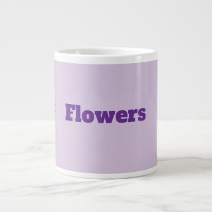 Cute Kawaii Flower Robot  Large Coffee Mug