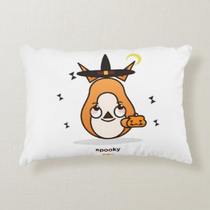 Cute Kawaii Fox Witch Spooky Season Halloween Decorative Cushion