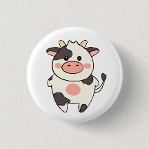 Cute Kawaii Friendly Cow
