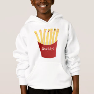 Cute kawaii fries fast food cartoon illustration