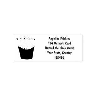 Cute kawaii fries fast food cartoon illustration rubber stamp