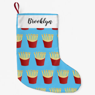 Cute kawaii fries fast food cartoon small christmas stocking