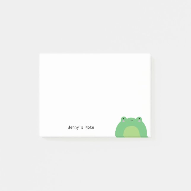 Cute Kawaii Frog Animal Cottagecore aesthetic  Post-it Notes (Front)