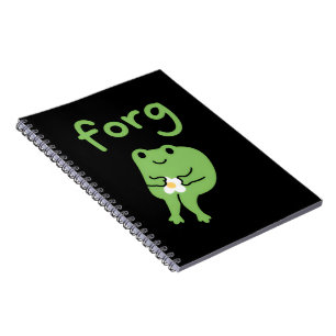 Cute Kawaii Frog Cake Meme Cute Aesthetic Forg  Notebook
