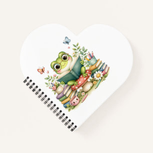 Cute Kawaii Frog Reading a Book   Watercolor Book 