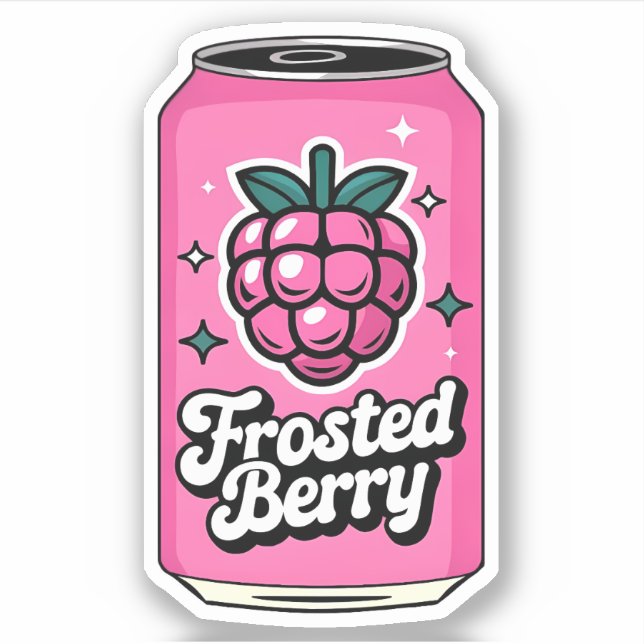 Cute Kawaii Fun Fruity Raspberry Juice Drink (Front)