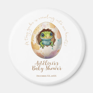 Cute Kawaii Gecko Lizard Egg Baby Shower Magnet
