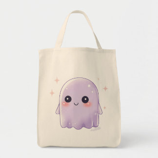 Cute Kawaii Ghost Grocery Bag | Halloween Bag