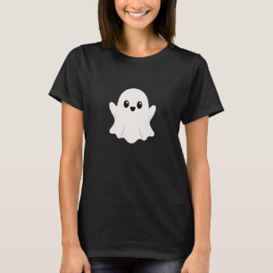 Cute Kawaii Ghost Halloween Vector Design T-Shirt