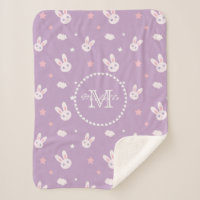 Cute Kawaii Girly Pink Bunny Rabbit Pastel Purple
