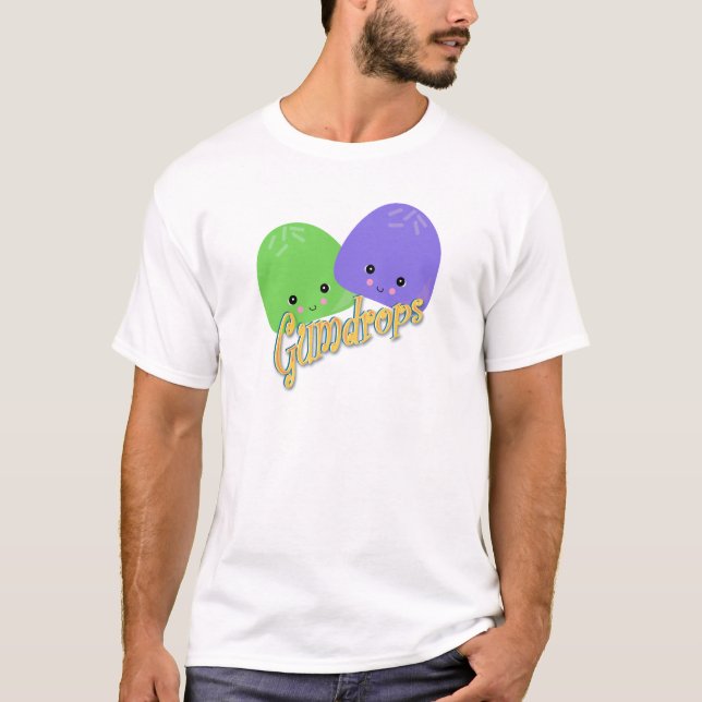 Cute Kawaii Gumdrops T-Shirt (Front)