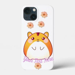 Cute Kawaii Hamster Custom iPhone 13 Mini Case