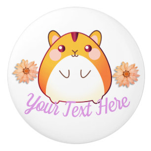 Cute Kawaii Hamster Custom Ceramic Knob