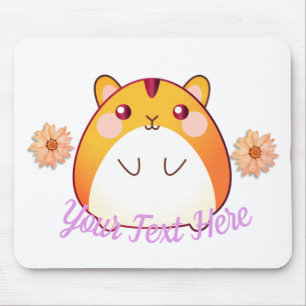 Cute Kawaii Hamster Custom Mouse Pad