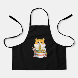 Cute Kawaii Hamster Ramen Anime Apron