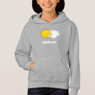 Cute Kawaii Happy Sunshine Monogram Add Your Name