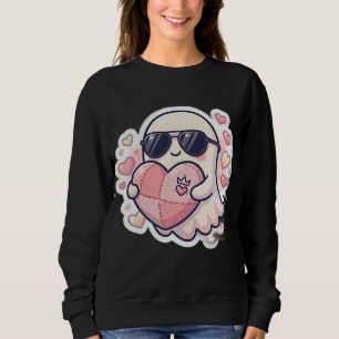 Cute Kawaii Heart Character Hoodie with Sunglasses