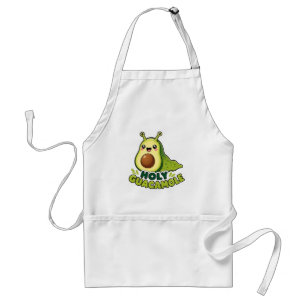 Cute Kawaii Holy Guacamole Avocado Slug Cartoon Standard Apron