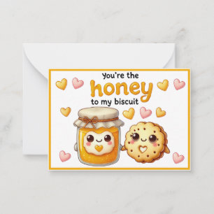 Cute Kawaii Honey and Biscuits Card