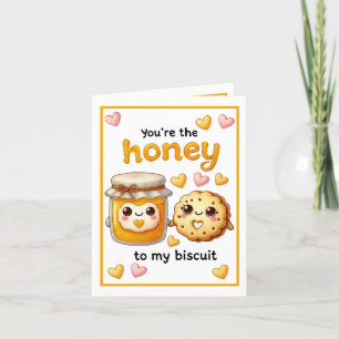 Cute Kawaii Honey and Biscuits Thank You Card
