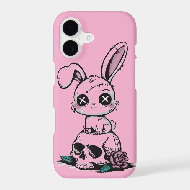 Cute Kawaii Horror Bunny iPhone 17 Case (Back)
