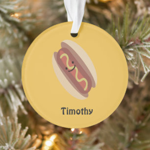Cute Kawaii Hot Dog Ornament