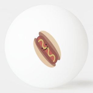 Cute Kawaii Hot Dog Ping Pong Ball