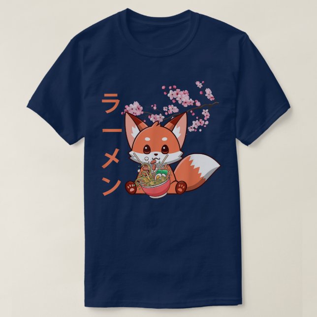 Cute Kawaii Japanese Anime Fo Eat Ramen Noodles Fo T-Shirt (Design Front)