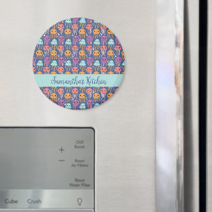Cute Kawaii Jellyfish Personalised Magnet