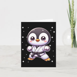 Cute Kawaii Karate Penguin Martial Arts 1 Card