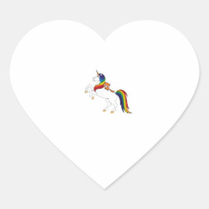 Cute Kawaii Kids Unicorn Red Panda Lover T-Shirt Heart Sticker