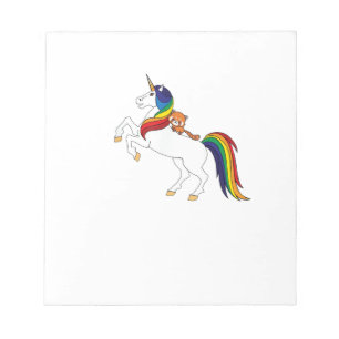 Cute Kawaii Kids Unicorn Red Panda Lover T-Shirt Notepad