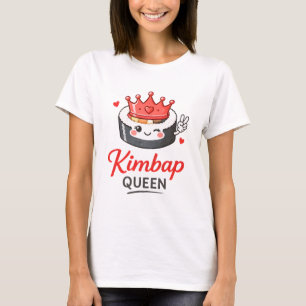 Cute Kawaii Kimbap Korean Food Funny Saying T-Shirt