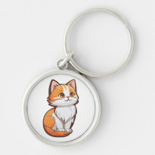 Cute Kawaii Kitten Key Ring