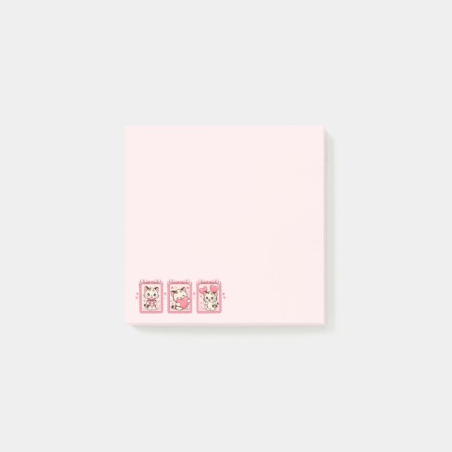Cute Kawaii Kitten Love  Post-it Notes (Front)